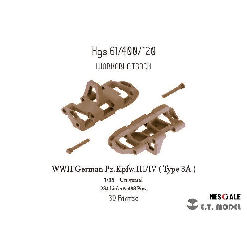 3D Printing Jobs - ET 1/35 P35-020 รถถังเยอรมัน Pz.Kpfw.III/IV (รุ่น