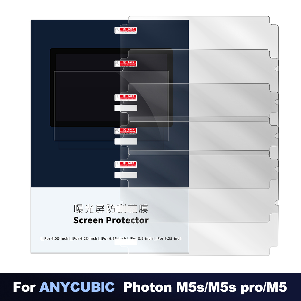 3D Printing House Machine - 5PCS ป้องกันหน้าจอ,3D เครื่องพิมพ์ฟิล์มป้องกันหน้าจอสำหรับ Anycubic Photon M5s