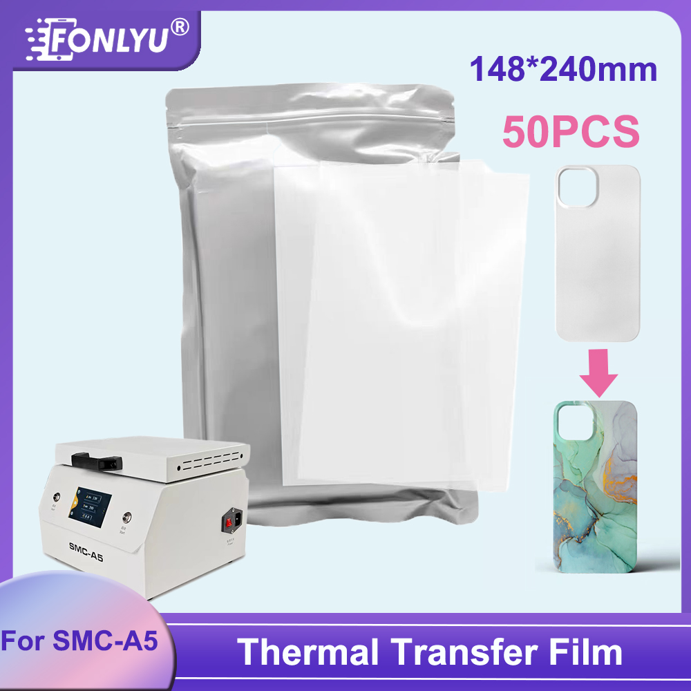 3D Printing Jobs - Fonlyu กระดาษฟิล์มซับลิเมชัน3D 50ชิ้นสำหรับพิมพ์ด้วยความร้อนเคสโทรศัพท์เปล่าพิมพ์ลายสำหรับ iPhone 15 14