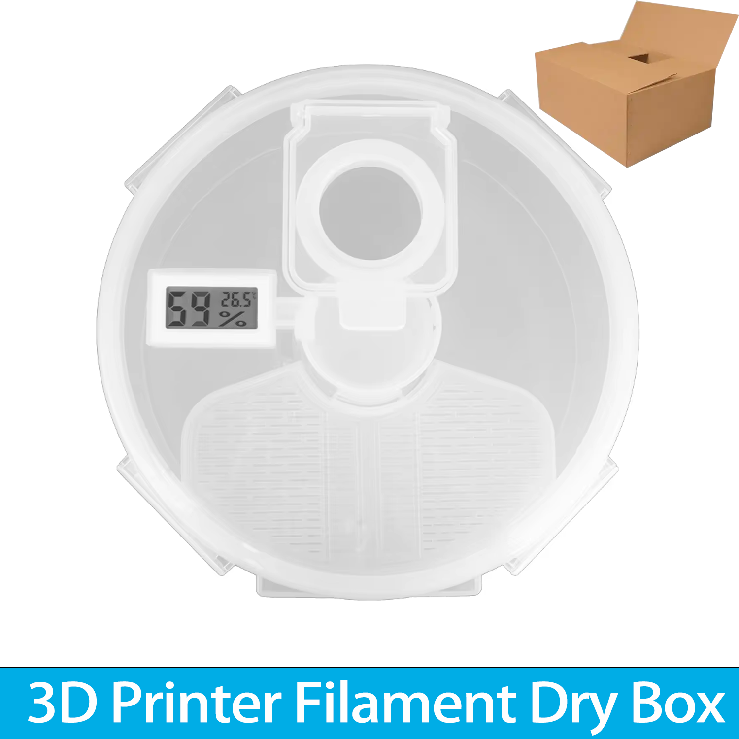 Carbon Fiber Filament - กล่องเก็บเส้นใย PLA สำหรับเครื่องพิมพ์ 3D ขนาด 1