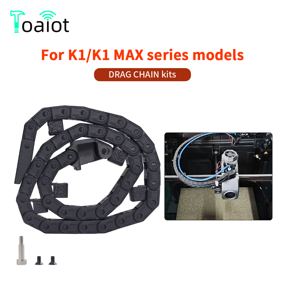 3D Printer Cable Chain - สําหรับ K1 MAX ลากโซ่พลาสติกที่ถอดออกได้สายโซ่สะดวกเปิดประเภท 6X10 มม.3D