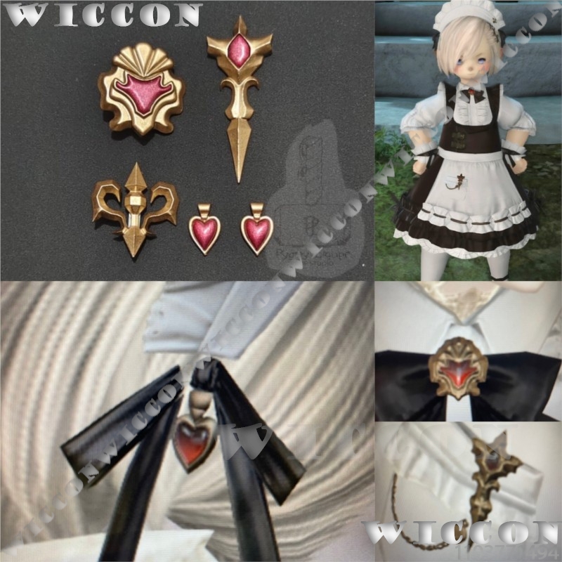 3D Printing Games Free - ชุดอุปกรณ์เสริมชุดแม่บ้านคลาสสิก เกม FF XIV 14 ชุดคอสเพลย์