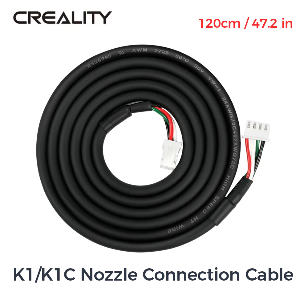 3D Printer Cable Chain - Creality K1/K1C สายเชื่อมต่อหัวฉีด _4P สี _สายเคเบิลแบบ