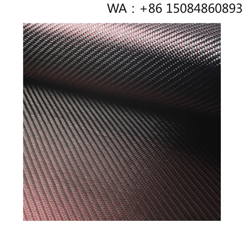 Carbon Fiber Filament - ผ้าคาร์บอนไฟเบอร์สีแดงเมทัลลิก เส้นใยพรีเมียมทอผสมด้วยเส้นด้ายเมทัลลิก สำหรับงานตกแต่งระดับไฮเอนด์