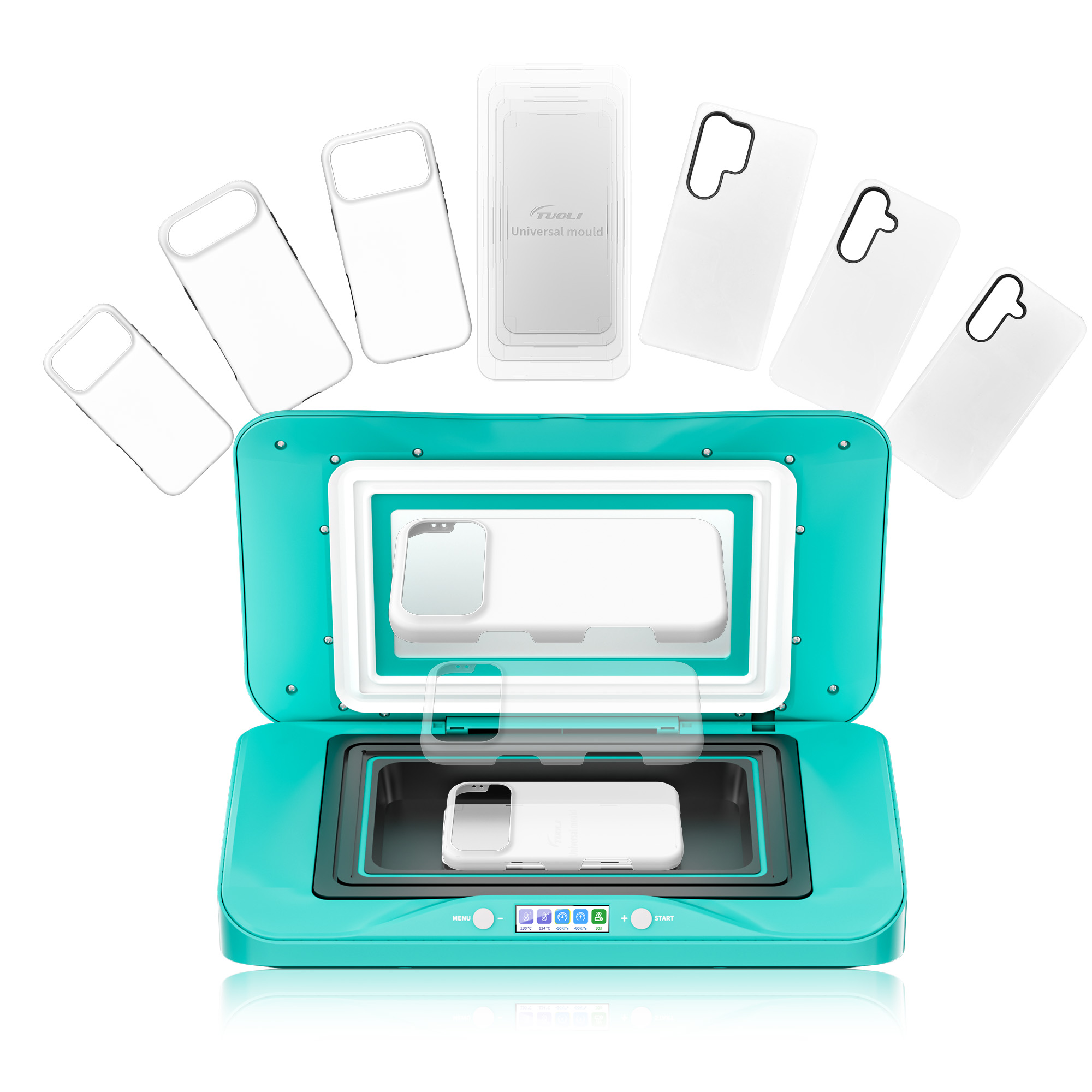 3D Printing Case - เครื่องพิมพ์ลาย 3D แบบสุญญากาศสำหรับธุรกิจขนาดเล็ก Universal Mold สำหรับการพิมพ์เคสโทรศัพท์แบบกำหนดเอง