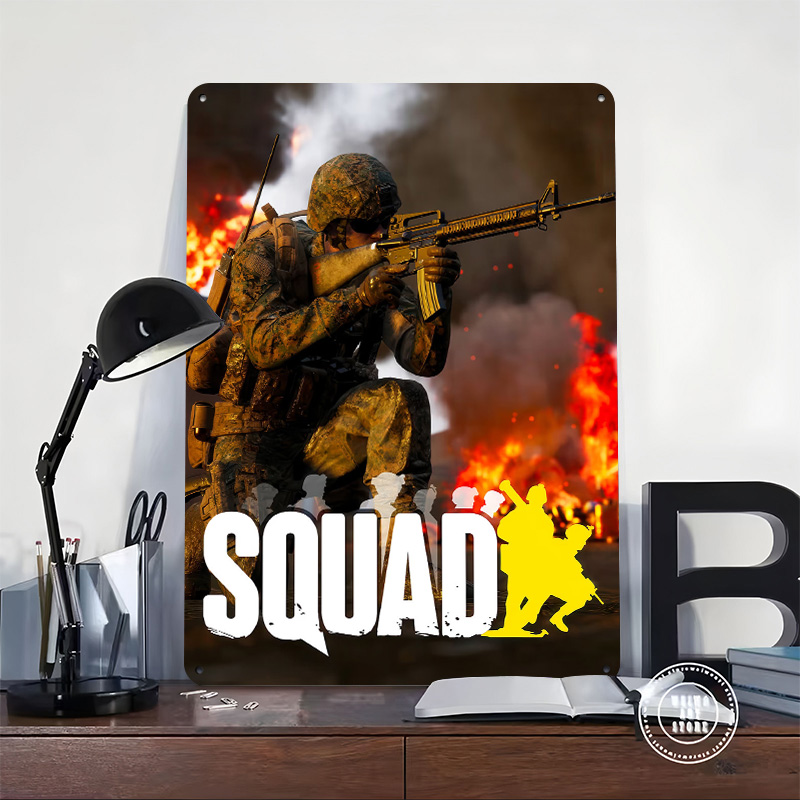 โปสเตอร์ภาพปกวิดีโอเกม Squad ส - 3D Printing Videos บทวิจารณ์และราคา