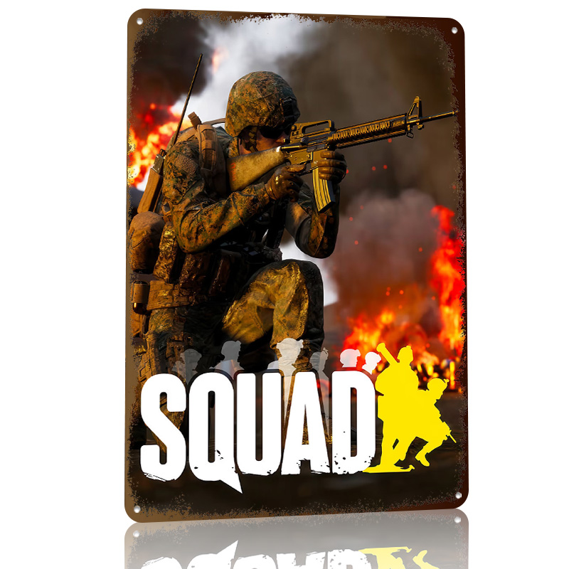 โปสเตอร์ภาพปกวิดีโอเกม Squad ส - 3D Printing Videos บทวิจารณ์และราคา