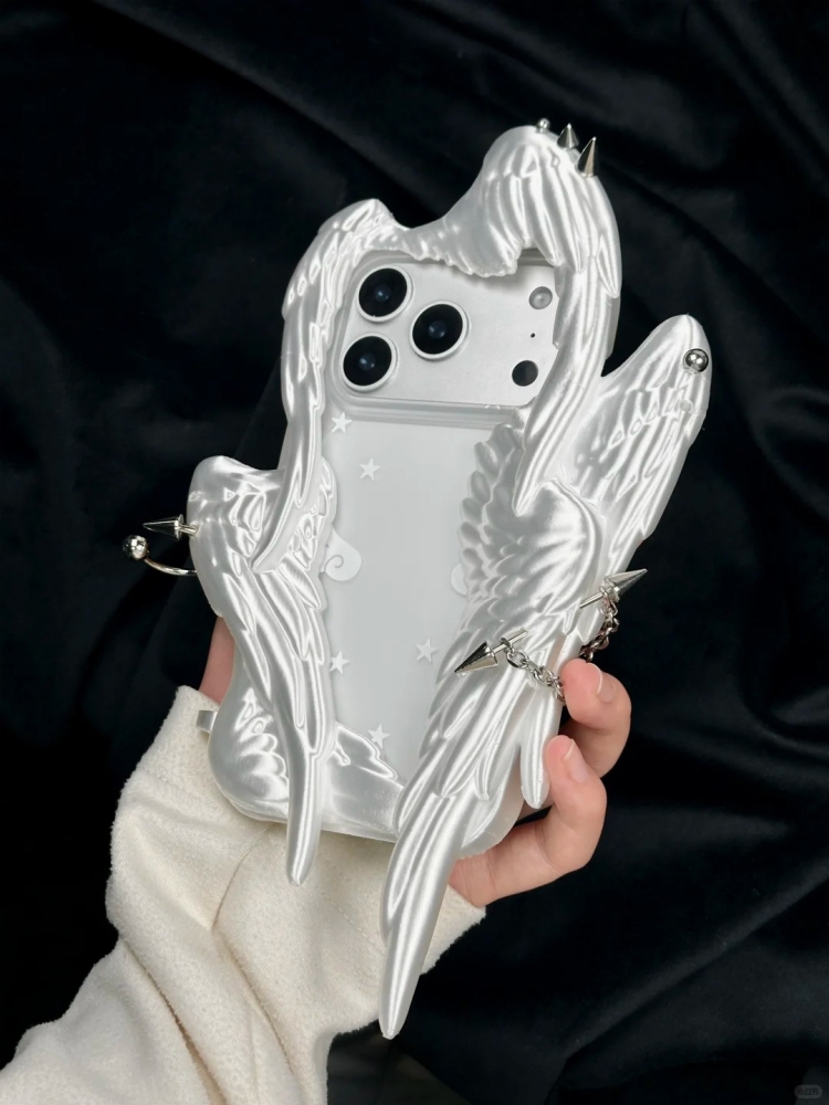 เคสโทรศัพท์แบบเจาะรูลายปีกนางฟ - 3D Printing Case บทวิจารณ์และราคา