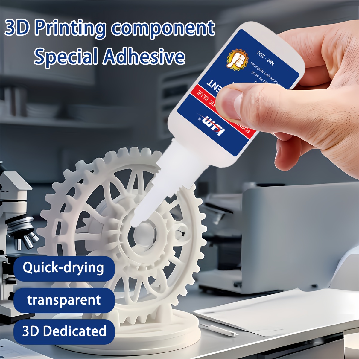 กาวใสแห้งเร็วสำหรับชิ้นส่วนที่ - 3D Printing Glue Stick บทวิจารณ์และราคา