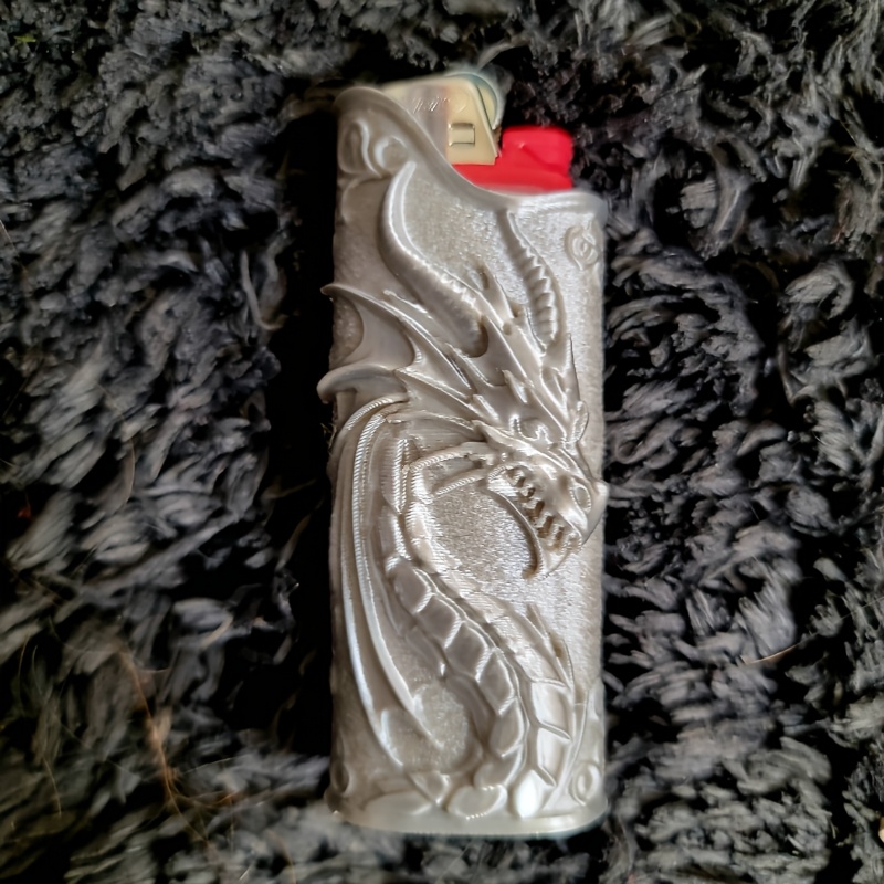 เคสใส่ไฟแช็กแบบนูนลายมังกรสไตล - 3D Printing Case บทวิจารณ์และราคา