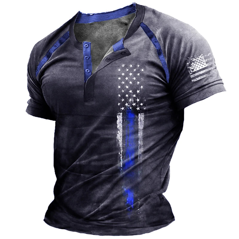 เสื้อเชิ้ตเฮนรี่พิมพ์ลายธงชาติ - 3D Printing Services บทวิจารณ์และราคา