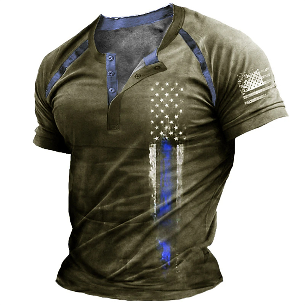 เสื้อเชิ้ตเฮนรี่พิมพ์ลายธงชาติ - 3D Printing Services บทวิจารณ์และราคา