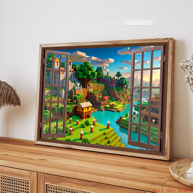 บล็อกพิกเซลวิดีโอเกมภูมิทัศน์  - 3D Printing Videos บทวิจารณ์และราคา