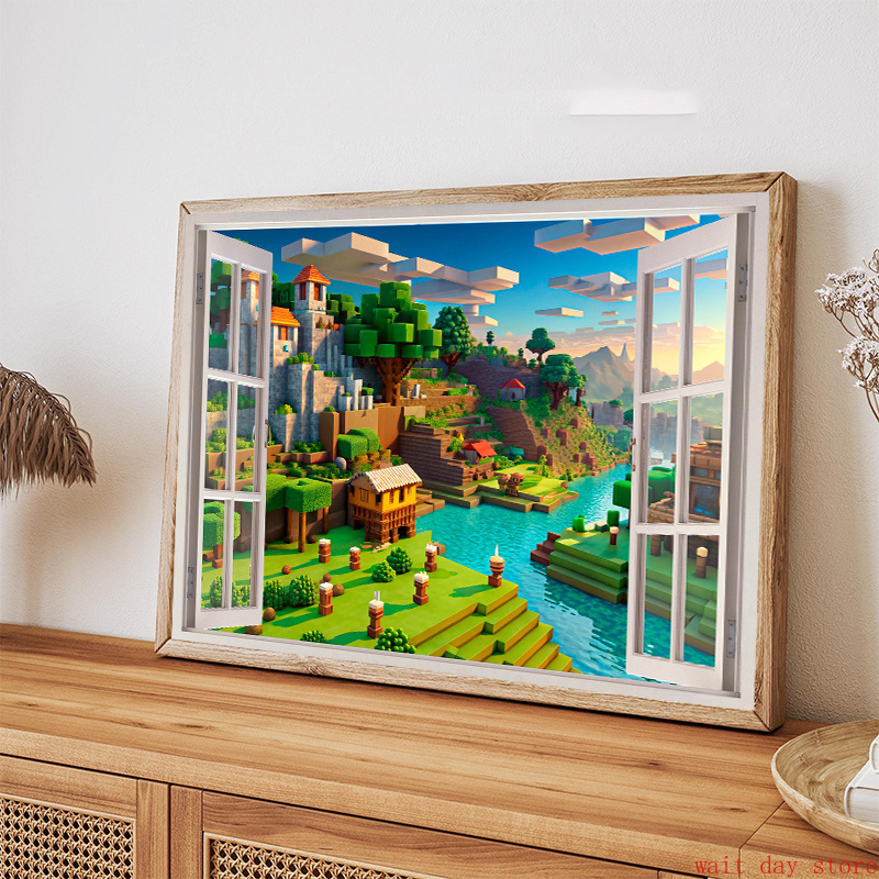 บล็อกพิกเซลวิดีโอเกมภูมิทัศน์  - 3D Printing Videos บทวิจารณ์และราคา