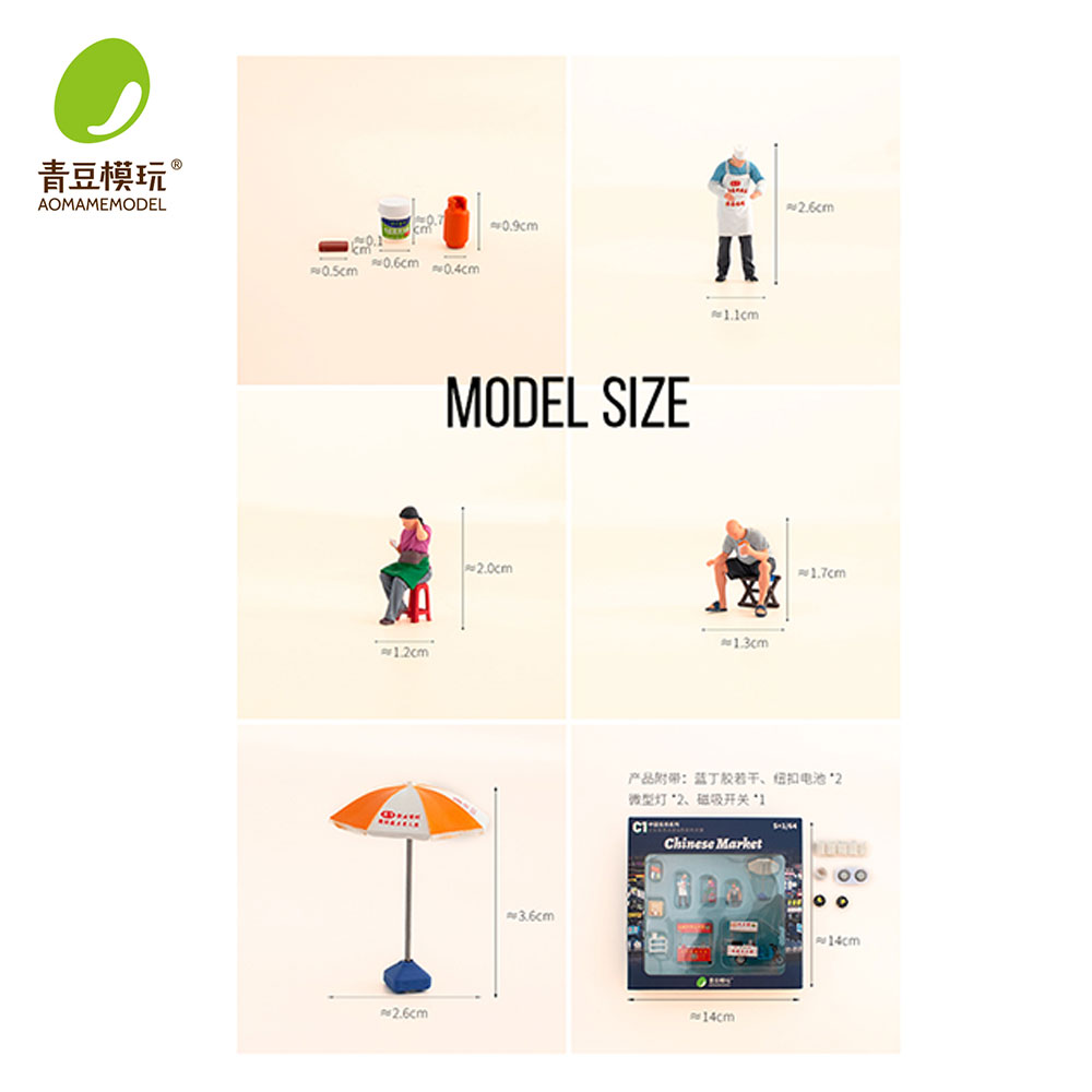 ชุดโมเดลตลาดกลางคืน 1/64 - ร้า - 3D Printing Jobs บทวิจารณ์และราคา